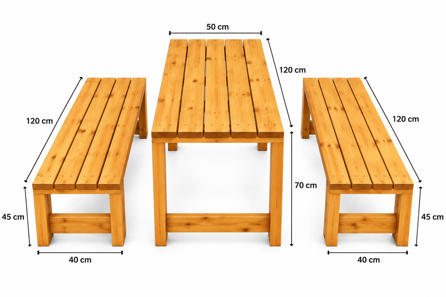 Αντίγραφο του Wooden Picnic Set with Dimensions